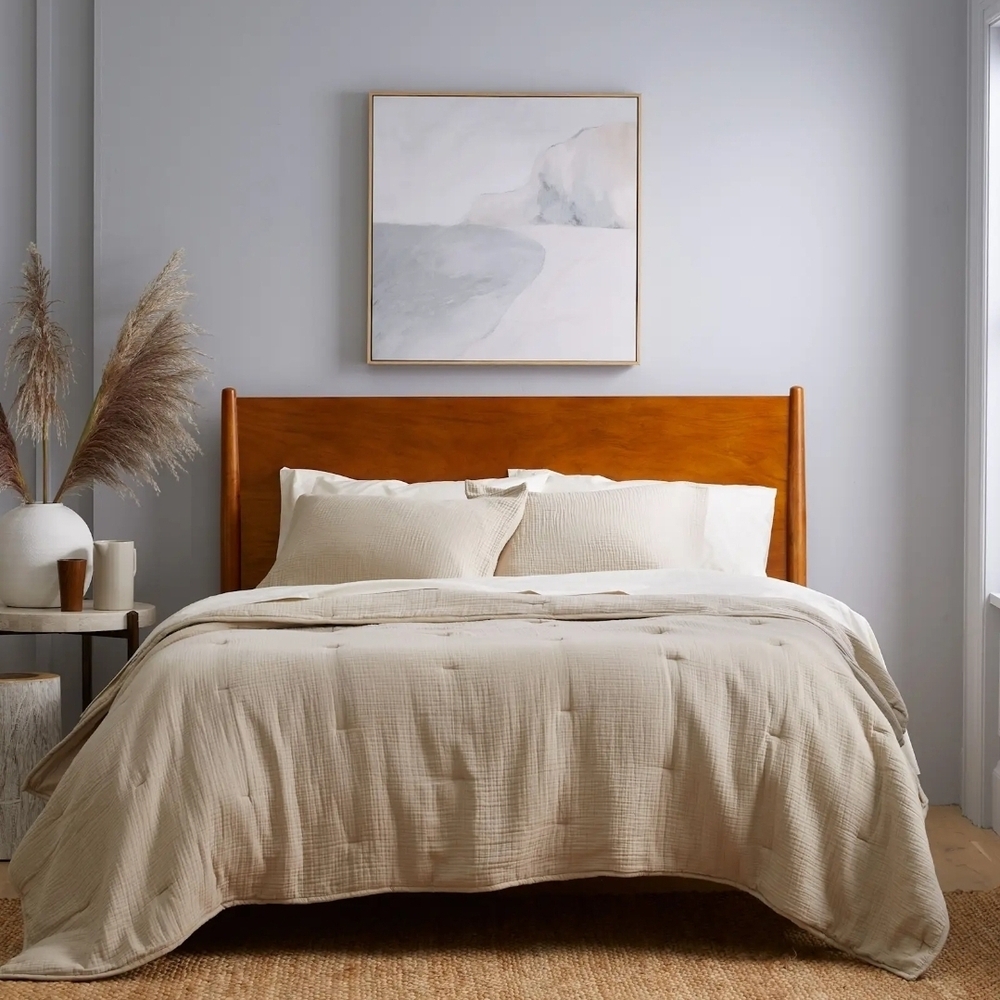 QUINCE Dune Organic Airy Gauze Dream Quilt/ Queen
